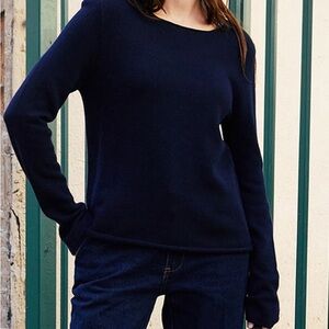 Brandy Melville Navy blue long sleeve “Stella Sweater”